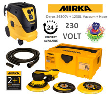Mirka Deros II 5650CV + 1230L Vacuum + Hose - Deros Kit 230 VOLT