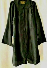 OAK HALL BLACK MATTE MASTER GRADUATION GOWN MANY SIZES AND SOME SHINY