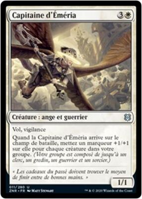 MTG Magic ZNR FOIL - Emeria Captain/Capitaine d'Éméria, French/VF