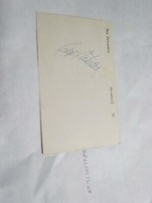 Cap Peterson Signed Index Card Beckett Pre Certified 5