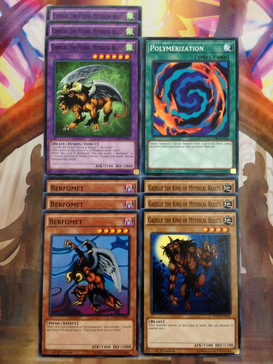 Yugioh Set Chimera the Flying Mythical Beast Befomet Gazelle