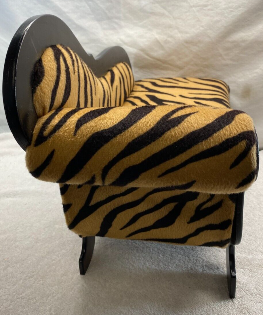 LEOPARD PRINT LOUNGE CHAISE DOLL FURNITURE eBay