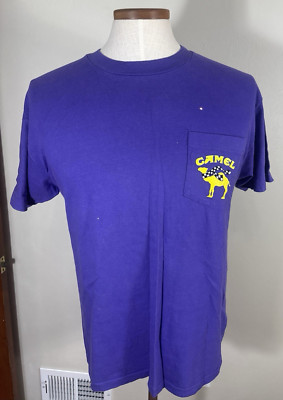 Vintage 1997 NASCAR JIMMY SPENCER MR EXCITEMENT CAMEL RACING T SHIRT L Purple