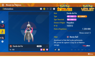 Pokémon Cerbyllin – Wyrdeer Shiny 6 IV-31 Pour Écarlate/Violet Switch