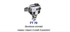 FT 70 DEVIO COMMUTATORE LUCI Cromato Massa / CLacson 2 Scatti 3 Posizioni