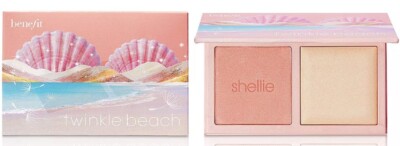 Benefit Twinkle Beach Mini Cheek Palette; Shellie Blush + Dandelion Highlighter