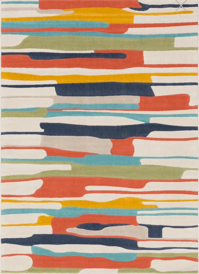 Surya City Collection CIT-2399 Abstract Colorful 2' x 3' Accent Rug Modern New! - Image 2 of 4