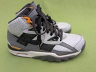 Nike Air Trainer SC High Schuhe Retro 302346-010 Weiß Grau Schwarz Orange UK7 Selten