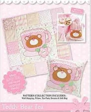 Teddy Bear Tea Wallhanging by Sweet Chic Designs