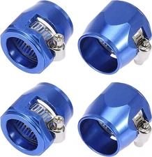 4PCS 8AN -AN8 Hex Hose Finisher Clamp Screw Band Hose End Cover Fittings