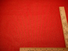 Christmas Fabric By The Yard Red & Metallic Gold Narrow Stripes Cotton #17B