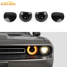 Front Headlight Lamp Cover Lamp Trim For Dodge Challenger 15-23 SXT R/T GT SRT