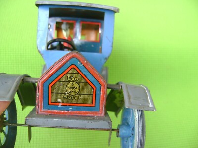 Jouet Ancien EBO Motor – Voiture Mécanique En Tôle, Fabrication Allemande (Bing, Distler, Tippco)