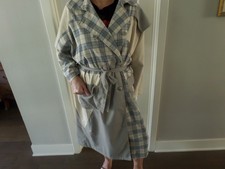 New Latest Line By Lee Chung Multi Color Long Coat Sz M, Made In Korea