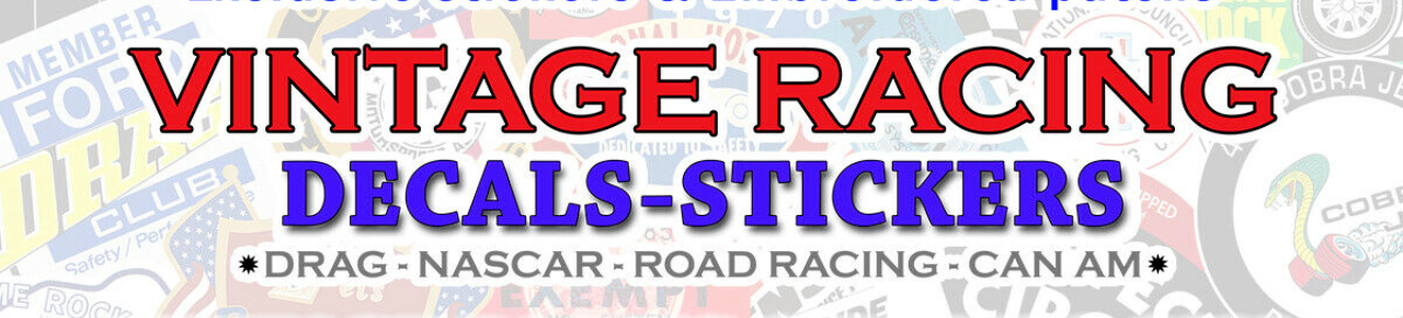 1960-70 VINTAGE RACING STICKERS | eBay Stores
