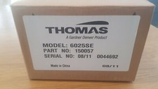  Thomas Linear Diaphragm Compressor/Vacuum Pump 150057 Model 6025SE 60 Hz, 115V