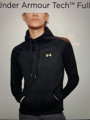 Womens Under Armor Tech Full Zip Jacket Top Size XS New
