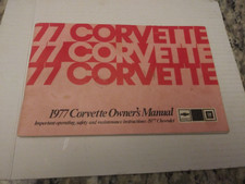 1977 ORIGINAL CORVETTE OWNERS