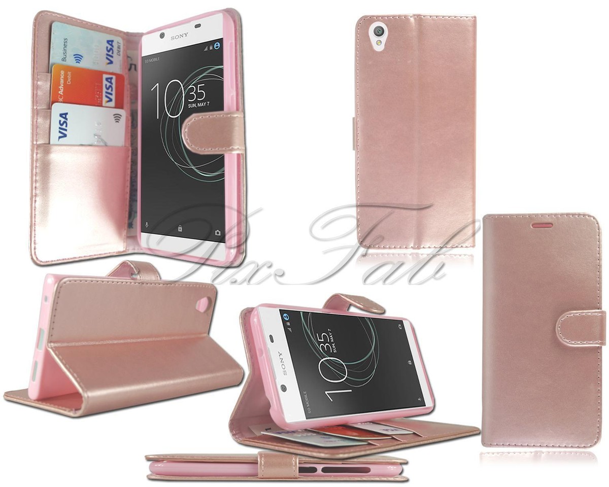 Leder-Hülle Für Sony Xperia L1, L2, L3 – Flip-Case Mit Geldbörsenfunktion Und Magnetverschluss