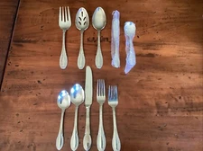 Wallace VENETIAN 5 Piece Serving Set & 5 piece place setting, 18/10 Stainless