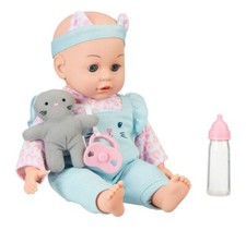 NEW My Sweet Love Sweet Baby Doll Set, 4 Pieces- Doll, bottle, kitty  pacifier