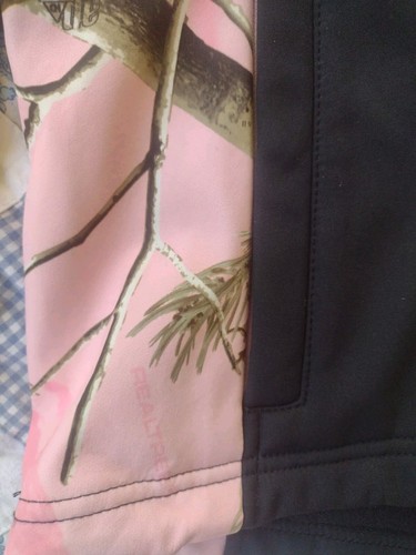 Habit Realtree Jacket Womens Large Black Pink Camo Hunting - Picture 3 of 9
