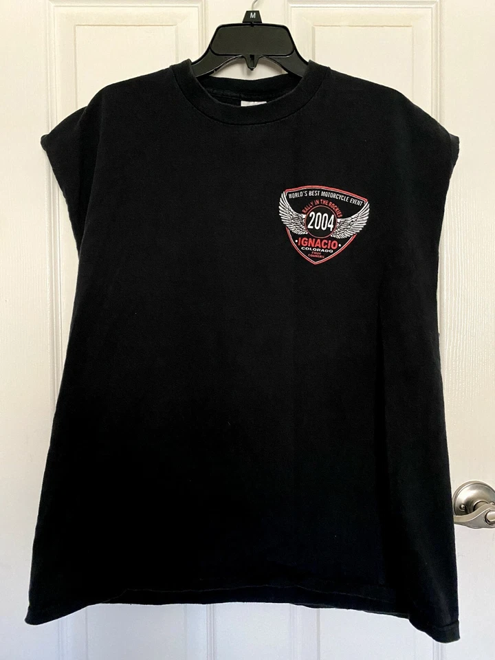 Camisa Four Corner Bike Rally Durango/Ignacio CO 2004 XL - Sin mangas  Foto 3 de 4