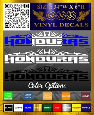 1 Honduras Country Flag Decal Vinyl Sticker #550