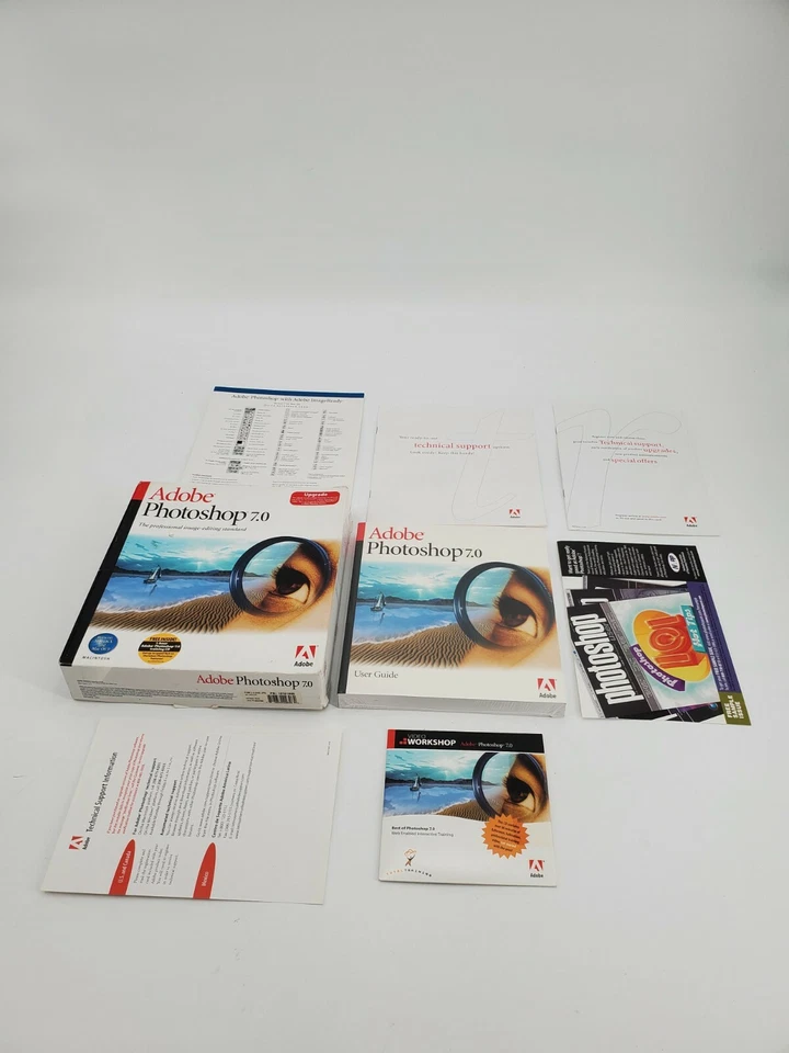 Adobe Photoshop 7.0 for Apple Mac Macintosh Computers OSX OS9 ACCESSORIES ONLY - Image 2 of 4
