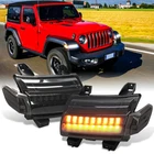 LED 顺序挡泥板转向信号灯适用于吉普牧马人 JL Sahara 2018 - 2023