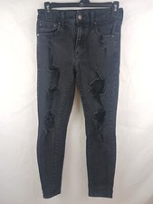 Aeropostale Sz 6 High Rise Jegging Skinny Jeans Stretchy Distressed Modern