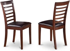 Contemporary Mahogany Dining Set: 42x42 Inch for Dining Room Charm
