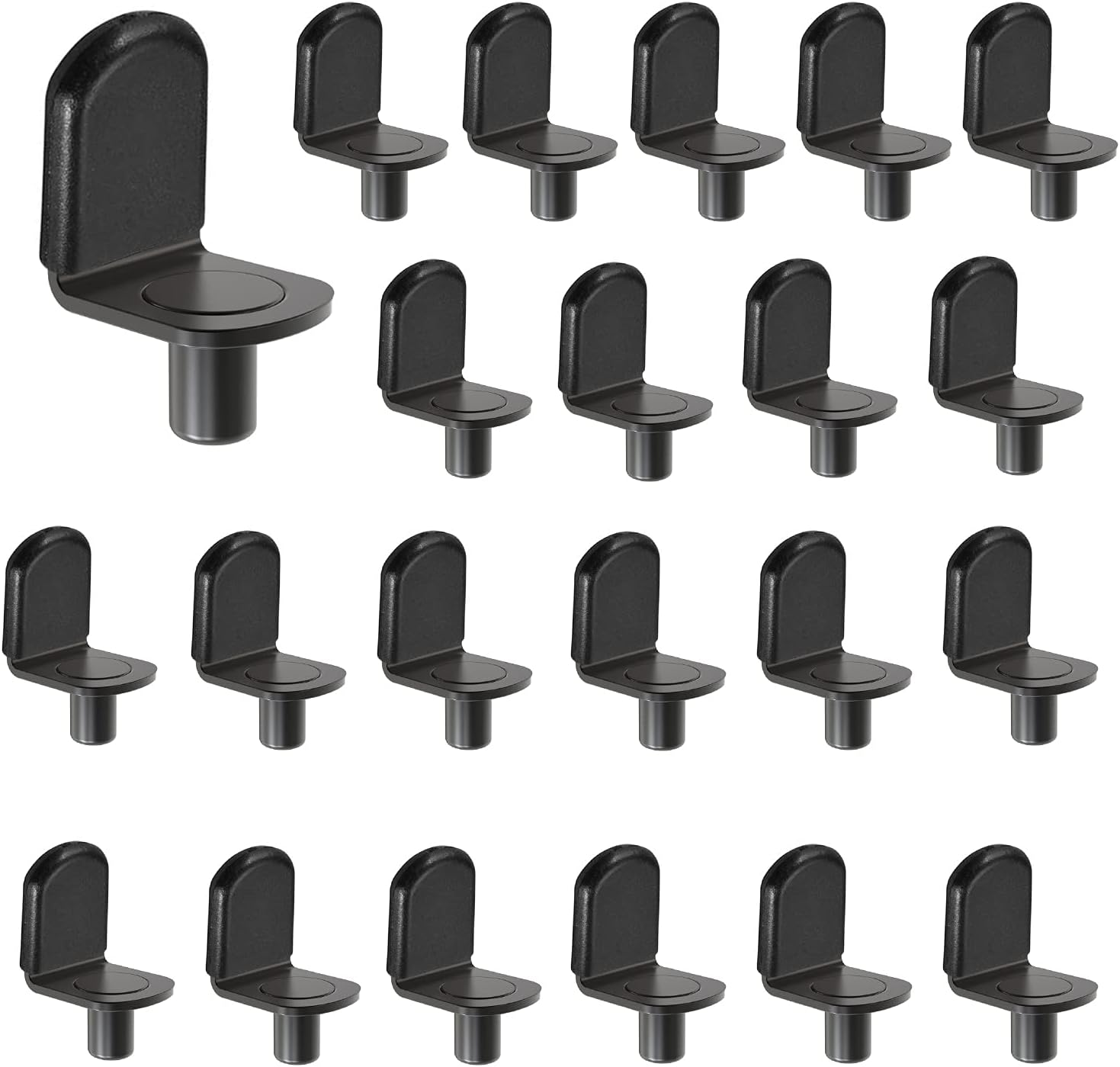 Shelf Pins, Glass Supports Furniture Cabinet Closet Bookcase Shelf Bracket-Style