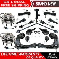 15pc Front Wheel Hub Bearing Control Arm Kit 8LUG for Silverado 2500 3500 HD 4x4