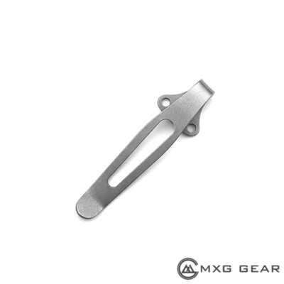 Titanium Deep Carry Clip for Spyderco Native 5 FRN Lightweight C41SBK5 C41PBK5