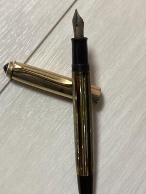 ペリカン 万年筆 Pelikan   ROLLED GOLD DOUBLE Pelikan Fountain Pen ROLLED GOLD DOUBLE | eBay