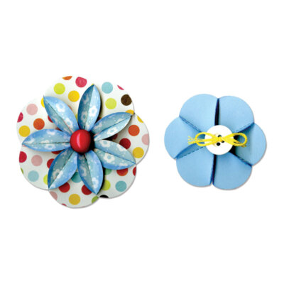 Sizzix Stanzer Sizzlits Decorative Strip - Flower, Folded by Deena Ziegler