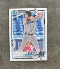 2021 Bowman Chrome prospects JJ bleday bcp93 Miami marlins 