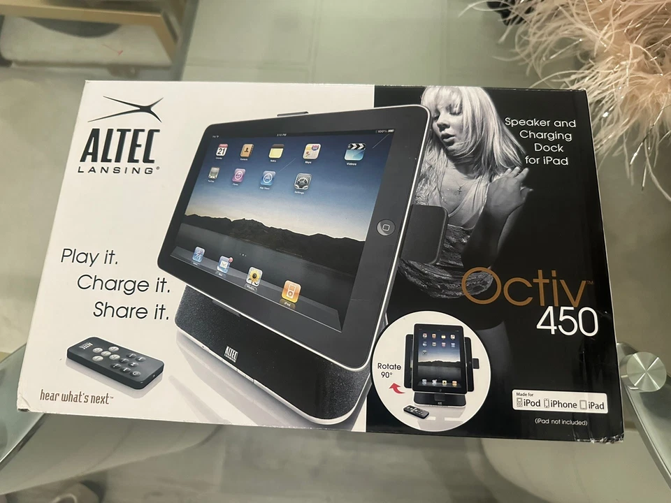 iPad Speaker Dock compatible with iPhone Altec Lansing Octiv Stage MP450 30-Pin - Image 3 of 4