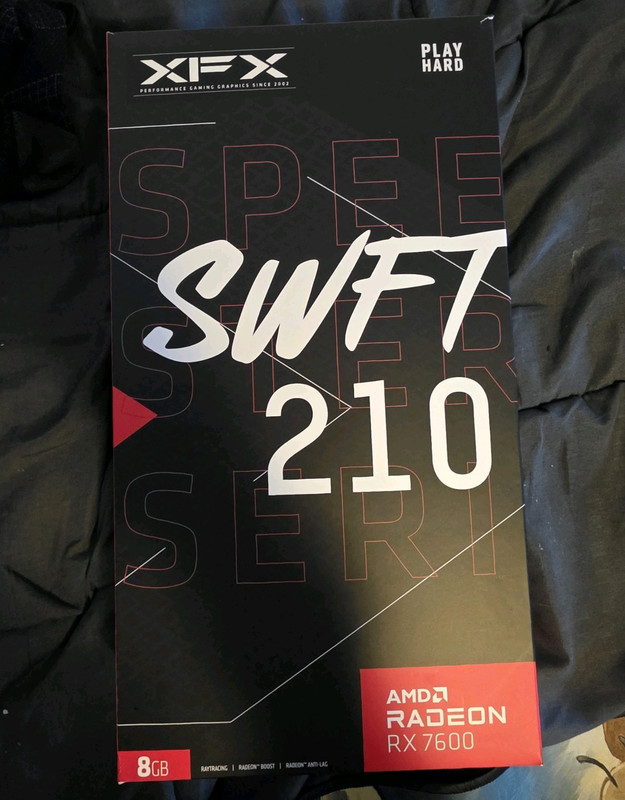 XFX Speedster SWFT 210 AMD Radeon RX 7600 8GB PCIe x16 Multi-Monitor