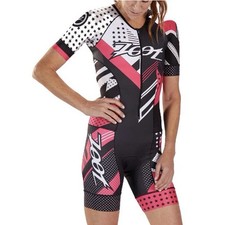 TEAM ZOOT TRIATHLON IRONMAN TRAINING FULL ZIP RACERBACK RACING SUIT KIT SZ SMALL