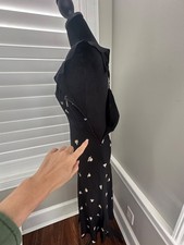 sachin and babi light blue dress Jason Wu Fluid Crepe Bomber Fit And Flare Dress