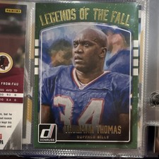 2016 Panini Donruss Legends of the Fall Insert Thurman Thomas #16 Bills NFL