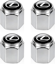 Tire Valve Stem Caps Cover For Lexus Metal Car Wheel Air Caps Auto Silver-01