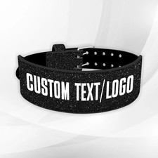 Custom Glitter Weightlifting Belt Leather Gym Powerlifting Support All Sizes