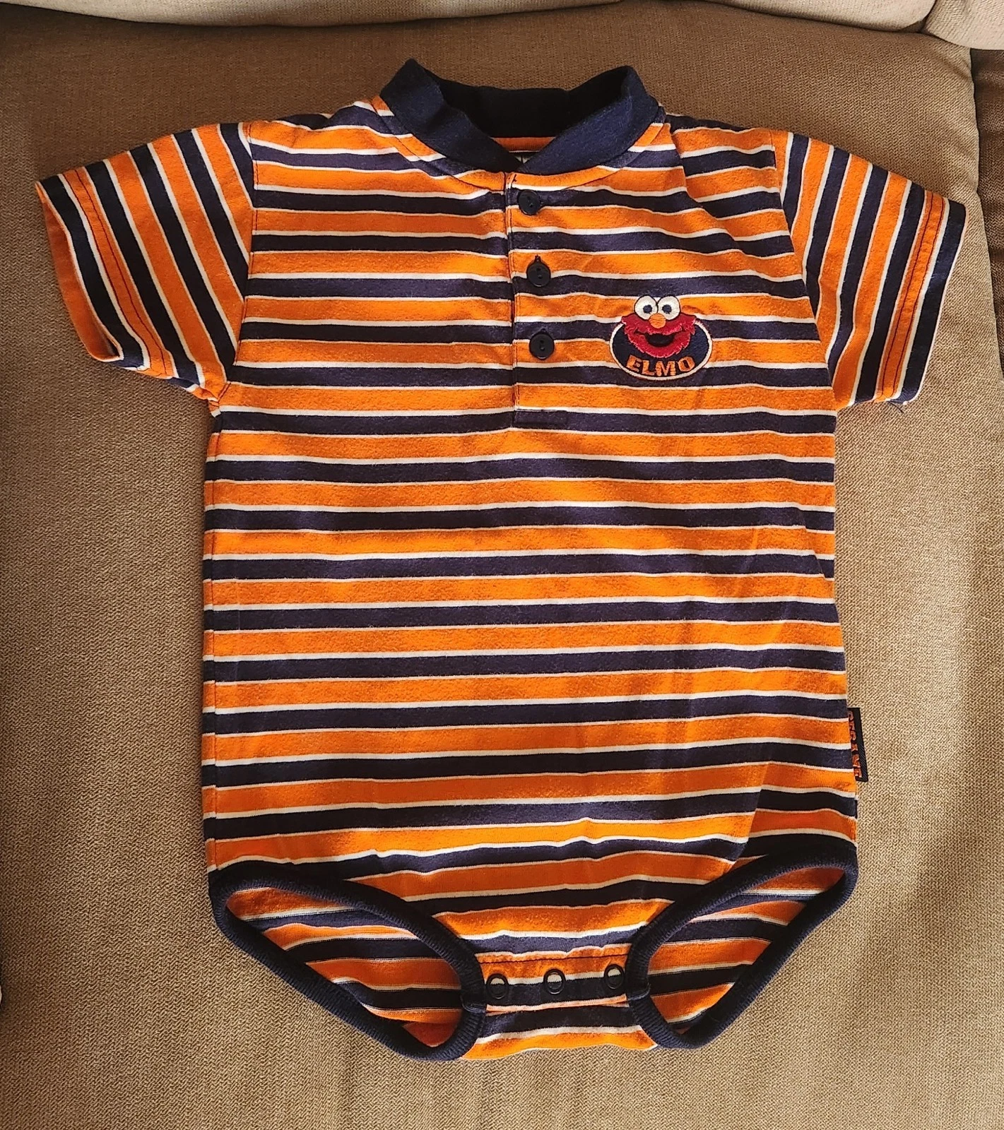 Sesame Street Appliqued ELMO Y2K Romper Infant Size 24 Months 1 Piece Outfit