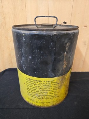 Yellow Black Vintage John Deere 5 Gal Hy-Gard Transmission