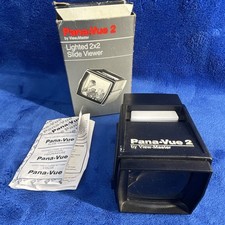 View-Master Pana-Vue 2 Lighted Portable 35mm/2x2 Slide Viewer Black 1987