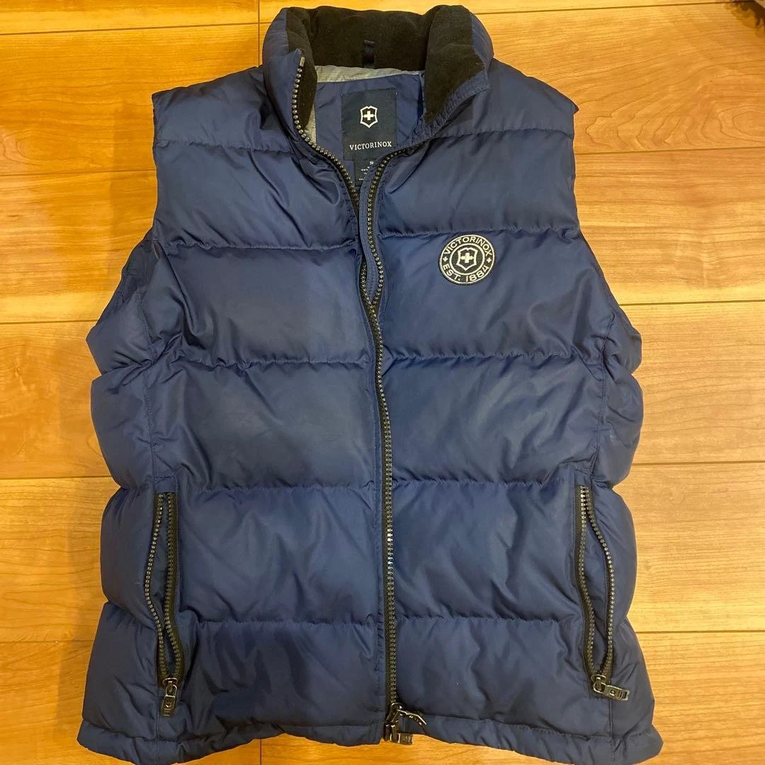 Victorinox Down Vest S Navy Pertex Material Lightweight Insulation