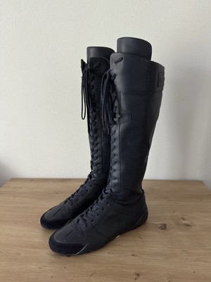 SS 2017 Christian Dior “J'Adior” D-Fence Knee High Lace-Up Leather